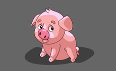 可怜的小猪flash动画素材