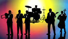 爵士乐队表演flash动画