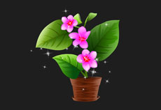 盆栽植物flash动画下载