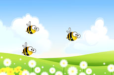 蜜蜂采蜜的过程flash动画