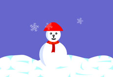 可爱的小雪人flash动画