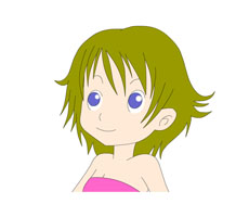 女孩抬头向上看flash动画