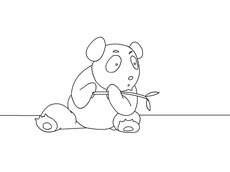 手绘郁闷的小熊flash动画