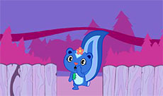 可爱蓝色小松鼠flash动画