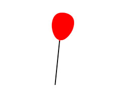 摇摆的红色气球flash动画