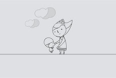 手绘人物形象线条flash动画