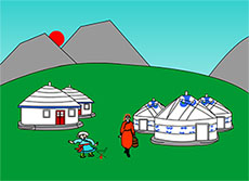 蒙古包的生活flash动画