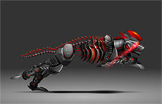 老虎机器人奔跑flash动画