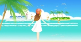 夏日海岛旅行flash动画