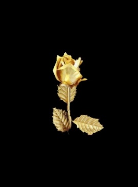 贵气金色玫瑰花从上往下flash动画