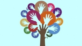 七彩缤纷手掌树flash动画