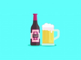 啤酒导入杯中过程动态flash动画