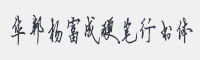杨富成硬笔行书字体