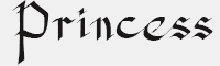 ptince字体