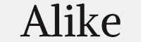 Alike Regular字体