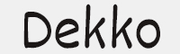 Dekko Regular字体
