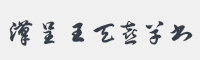 汉呈王天喜草书字体