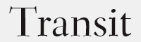 Transit字体