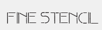 Fine Stencil字体