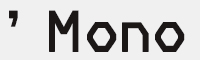 Mono Bold字体