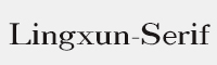 Lingxun Serif字体