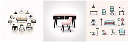 浅色系家具图标