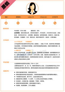 毕业生简历范文