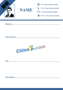 英文空白简历模板下载