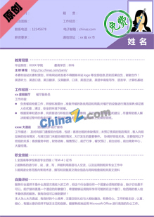 服装导购员求职简历模板