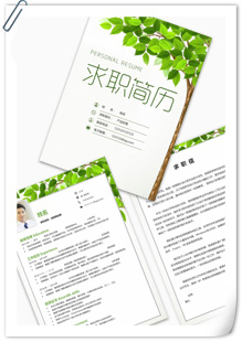 青春校园风简历模板
