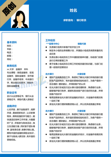 会计助理优秀简历模板