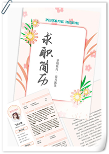 边框实习医生简历模板