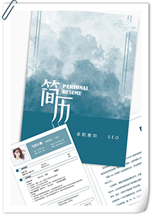 素雅SEO求职简历模板