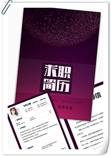 场景布置策划简历模板