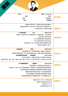 事业单位报名简历模板