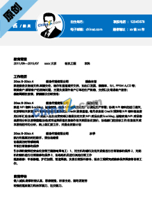 船运副机长个人简历模板