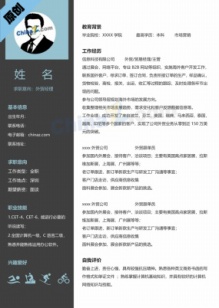 外贸经理求职简历模板下载