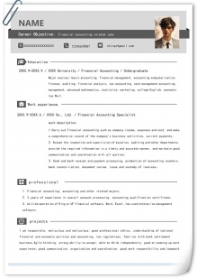 灰色简约英文通用求职简历