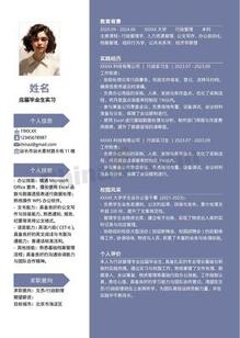 无经验文员个人简历模板