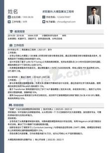 职场精英高端个人简历模板