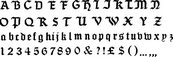 Seagram alphabet