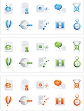 网页设计矢量小图标下载