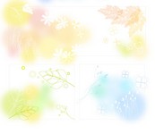 可爱个性花纹矢量图下载