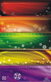 花纹Banner矢量图下载