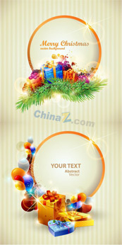 圣诞节精美礼物矢量素材