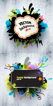 非主流对话框矢量素材