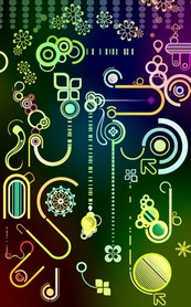 潮流设计元素背景矢量图