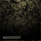 精美花纹背景矢量图下载