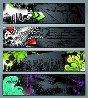 非主流涂鸦背景矢量图下载