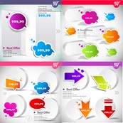 立体标签矢量图下载